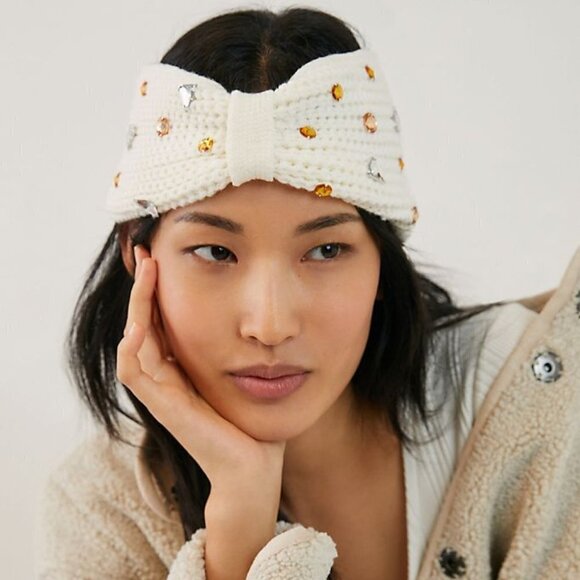 NWT Anthropologie embellished ear warmer headband - Picture 9 of 11